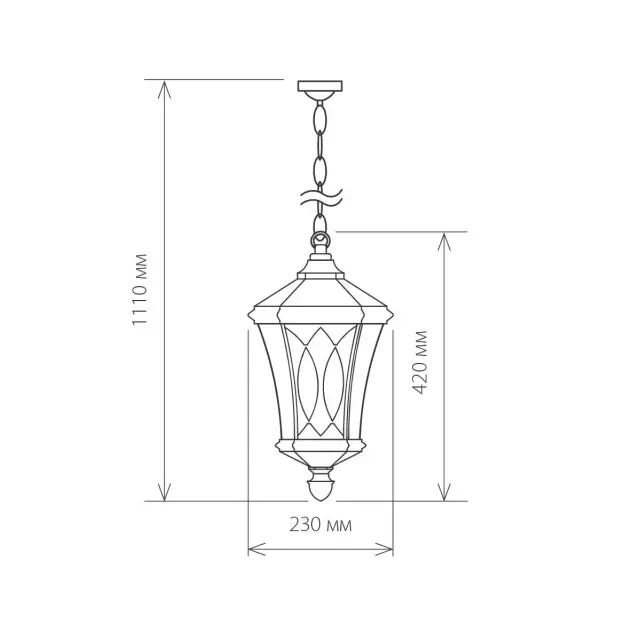 Уличный светильник Elektrostandard GLXT-1450H капучино/(a031923) VIRGO — коричневый, ракурс 5