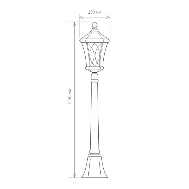Уличный светильник Elektrostandard GLXT-1450F капучино/(a031924) VIRGO — коричневый, ракурс 5