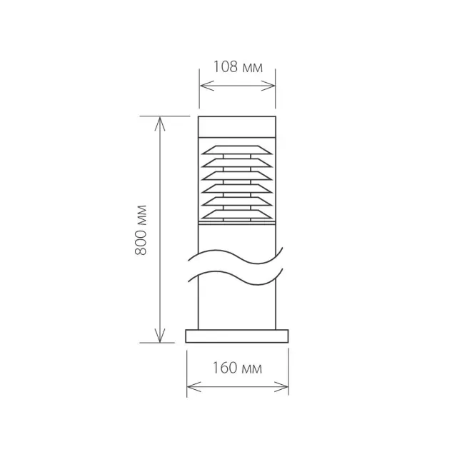Уличный светильник Elektrostandard 1507 Techno серый/(a035094) STRADA, ракурс 6