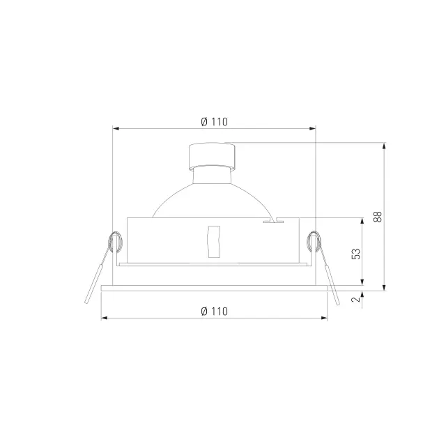 Точечный светильник Elektrostandard 1071/1 MR16 WH белый/(a036503) SOFIT, ракурс 3