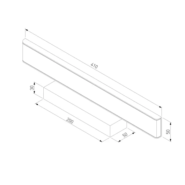 Подсветка для картин/зеркал Elektrostandard Sankara LED 16W IP20 черная/(a037485) SANKARA — черный, ракурс 7