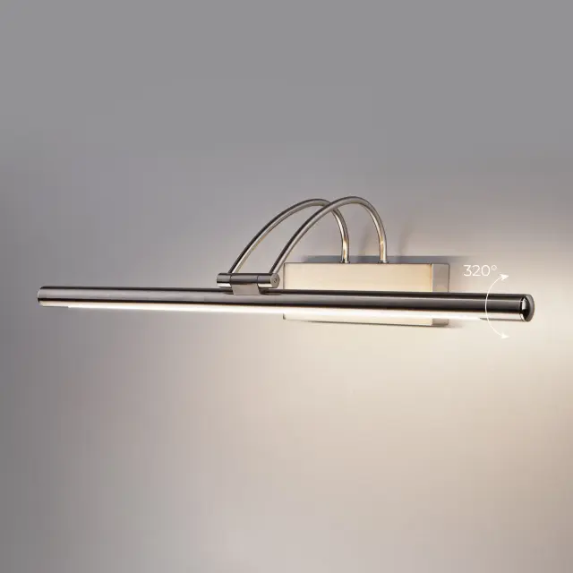 Подсветка для картин/зеркал Elektrostandard Simple LED 10W 1011 IP20 никель/(a038392) SIMPLE, ракурс 2