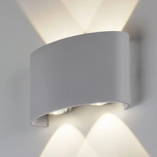 Уличный светильник Elektrostandard 1555 Techno LED серый/(a038416) TWINKY — черный