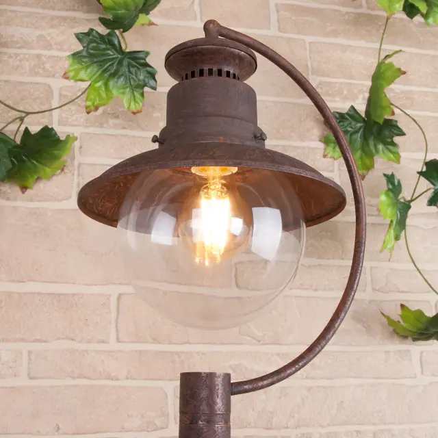 Уличный светильник Elektrostandard GL 3002F брауни/(a038484) TALLI — коричневый, ракурс 3