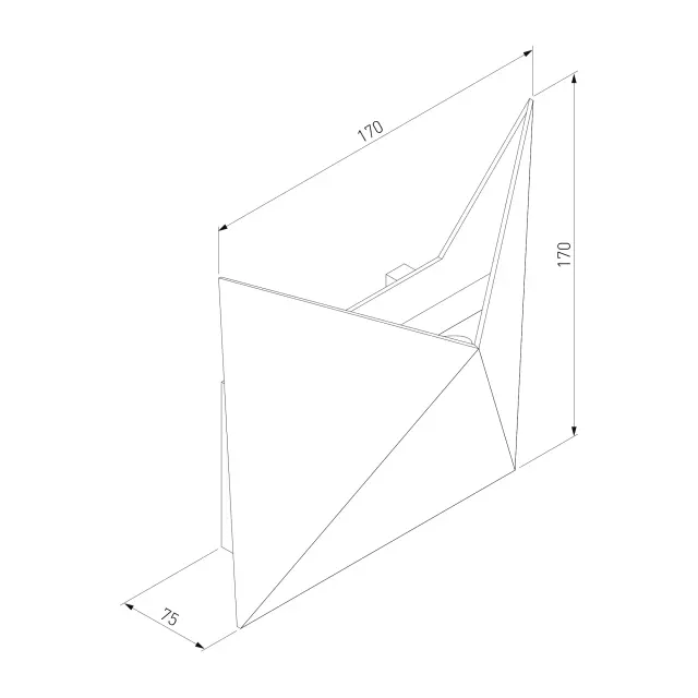 Уличный светильник Elektrostandard 1517 Techno LED черный/(a038824) BATTERFLY, ракурс 5