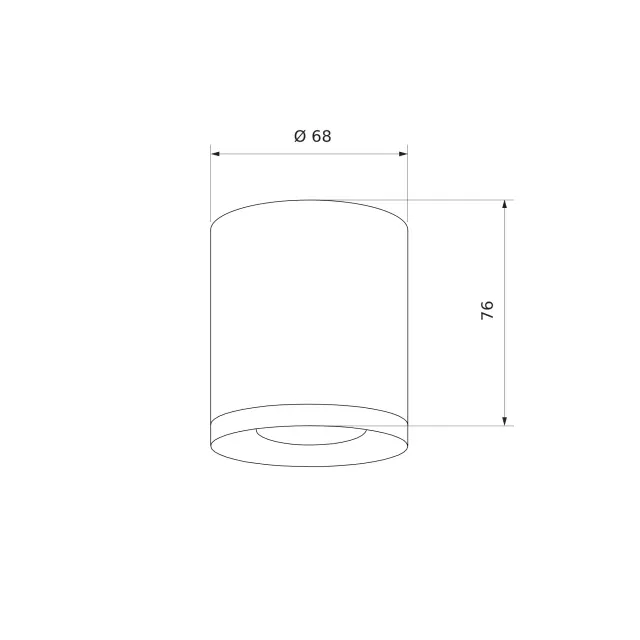 Точечный светильник Elektrostandard DLR024 6W 4200K белый матовый/(a039017), ракурс 3