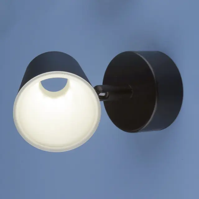 Спот Elektrostandard DLR025 5W 4200K черный матовый/(a039690) SNAPPY, ракурс 2