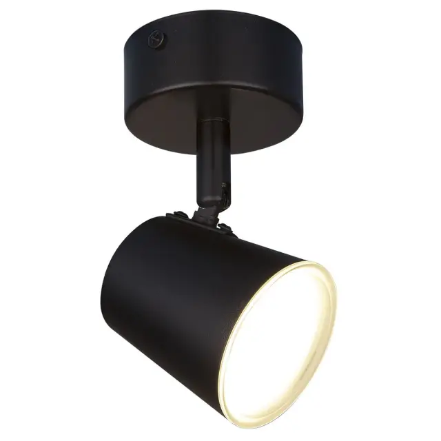Спот Elektrostandard DLR025 5W 4200K черный матовый/(a039690) SNAPPY, ракурс 3