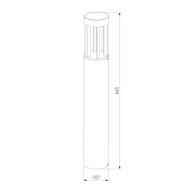 Уличный светильник Elektrostandard 1622 TECHNO LED/(a039873) APART — черный, ракурс 3