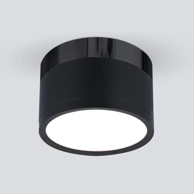Точечный светильник Elektrostandard DLR029 10W 4200K черный матовый/черный хром/(a040667)