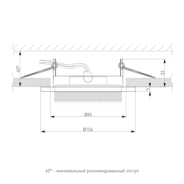 Точечный светильник Elektrostandard 1035 GX53 WH/(a043127) CIRCU — белый, ракурс 2