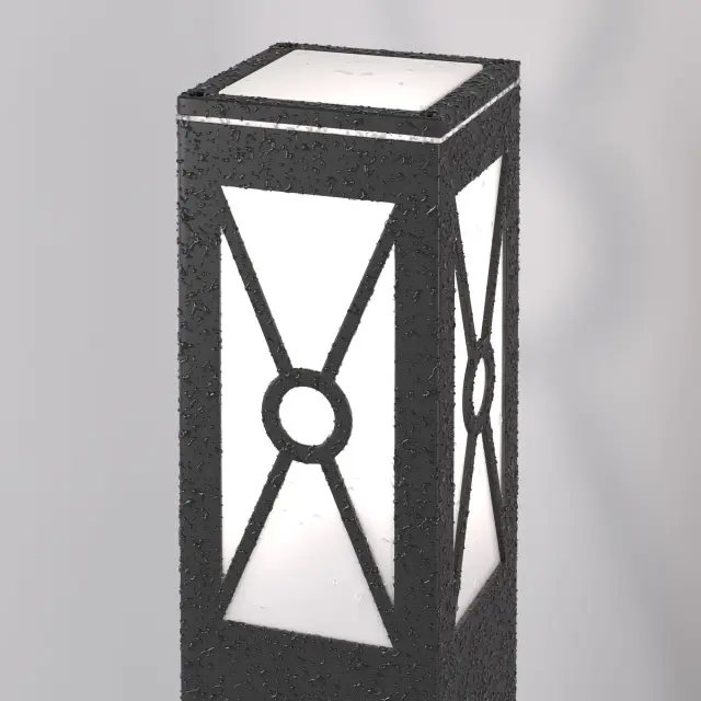 Уличный светильник Elektrostandard 1406 TECHNO черный/(a043416) WINDOW, ракурс 5