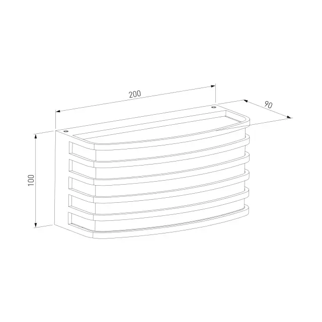 Уличный светильник Elektrostandard 1409 TECHNO чёрный/(a043950) GRID — черный, ракурс 4
