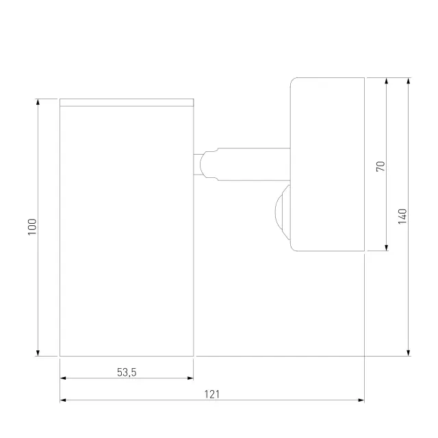 Бра Elektrostandard Rutero GU10 SW белый (MRL 1003)/(a043981) RUTERO, ракурс 5