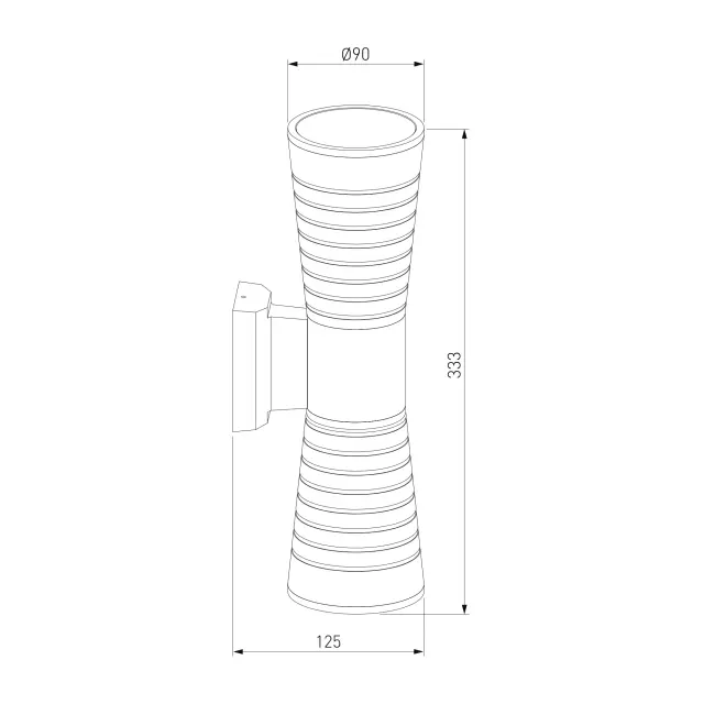 Уличный светильник Elektrostandard 1502 TECHNO LED/(a044301) TUBE — черный, ракурс 4