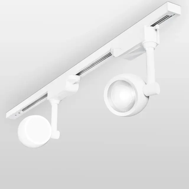 Трековый светодиодный светильник для однофазного шинопровода Oriol белый 12W 4200K LTB48, ракурс 4