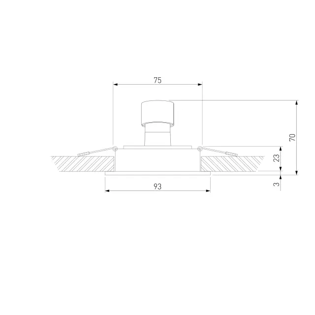 Точечный светильник Elektrostandard 1091/1/(a047721) GLIM S — белый, ракурс 6