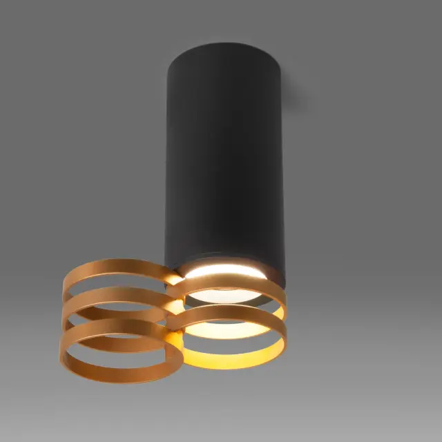 Точечный светильник Elektrostandard DLN102 GU10/(a047747) — черный, ракурс 2