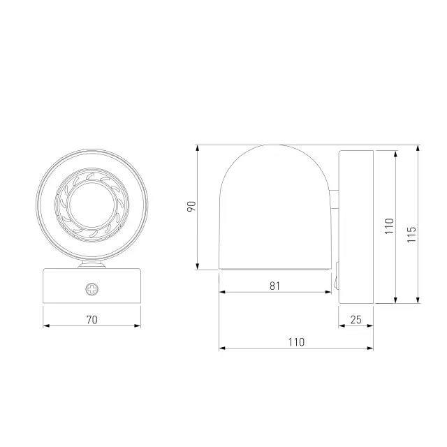 Бра Elektrostandard Ogma GU10 SW белый (MRL 1009)/(a047855) OGMA, ракурс 6