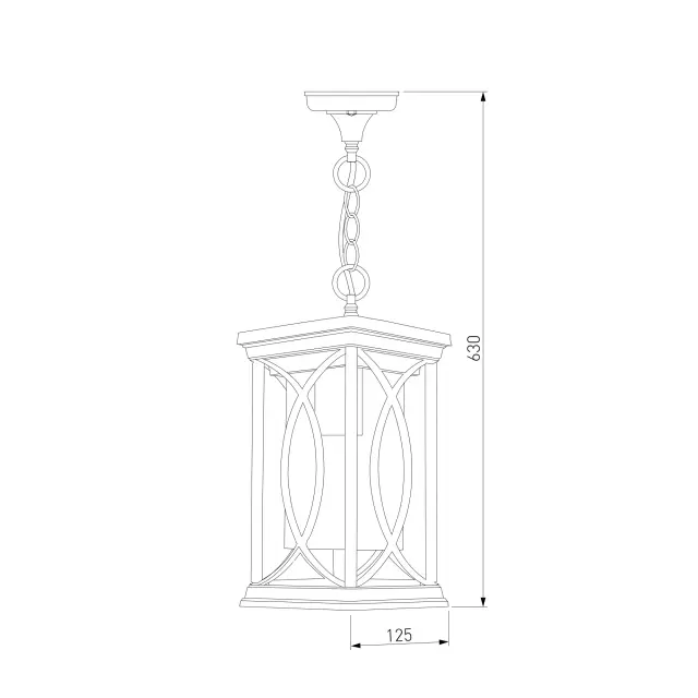 Уличный светильник Elektrostandard GL 1026H/(a048173) SPICA — бронза, ракурс 5