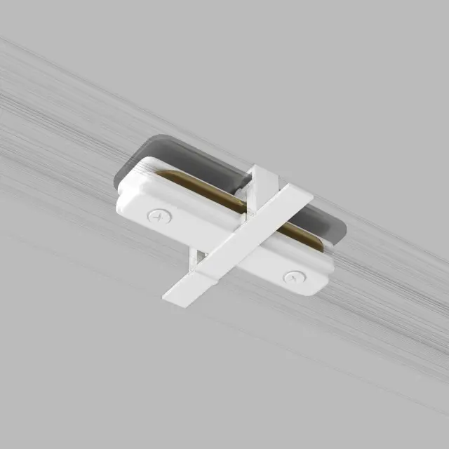 Коннектор прямой для однофазного встраиваемого шинопровода белый TRCM-1-I-WH