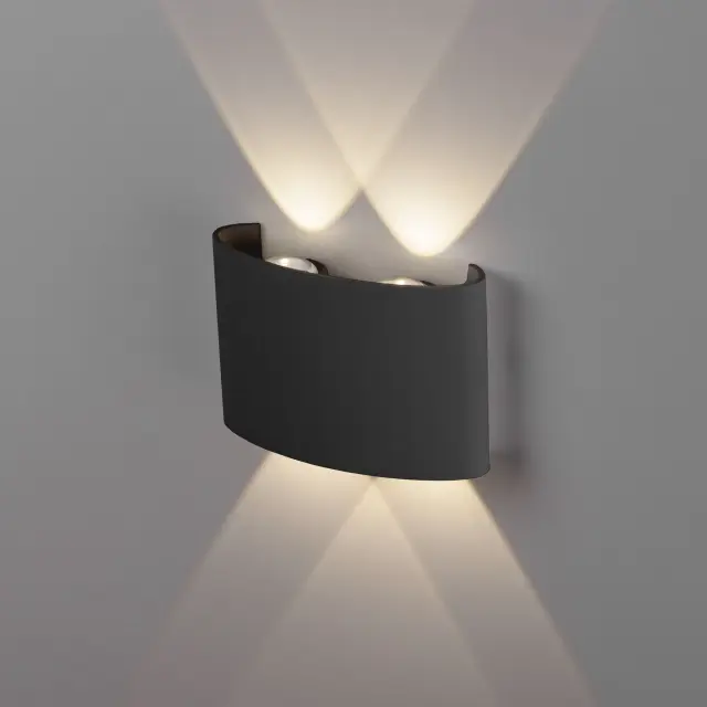 Уличный светильник Elektrostandard 1555 TECHNO LED/(a049672) TWINKY — черный, ракурс 3