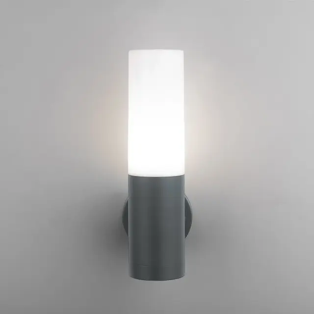 Уличный светильник Elektrostandard 1418 TECHNO/(a049718) GLAS — серый, ракурс 2