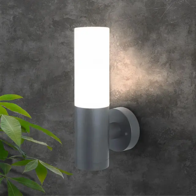 Уличный светильник Elektrostandard 1418 TECHNO/(a049718) GLAS — серый, ракурс 3