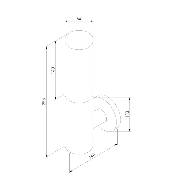 Уличный светильник Elektrostandard 1418 TECHNO/(a049718) GLAS — серый, ракурс 4