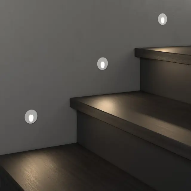 Встраиваемый в стену светильник Elektrostandard MRL LED 1101 белый/(a049739) STEP 1, ракурс 2