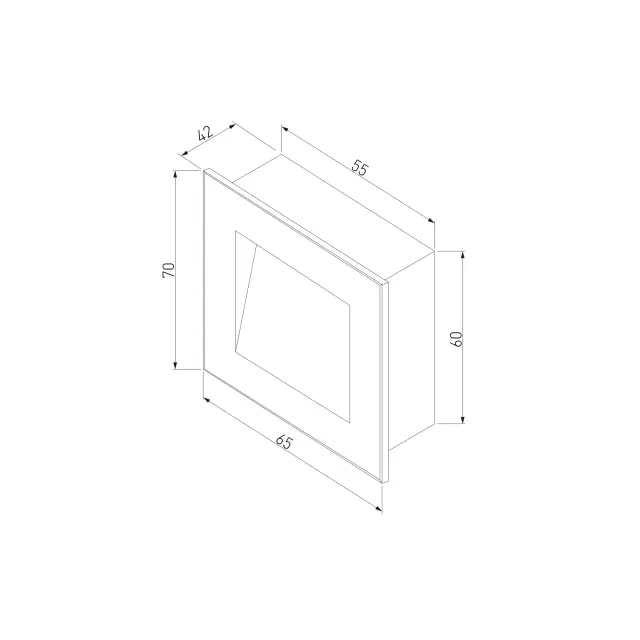Встраиваемый в стену светильник Elektrostandard MRL LED 1103 белый/(a049743) STEP 6, ракурс 5