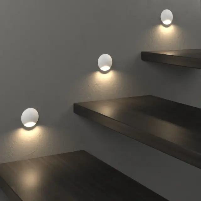 Встраиваемый в стену светильник Elektrostandard MRL LED 1104 белый/(a049745) STEP 3, ракурс 2