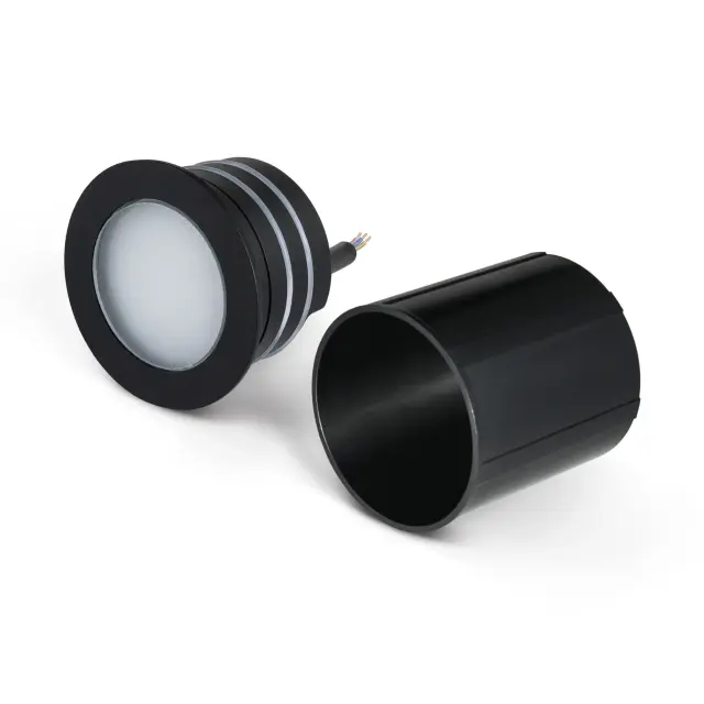 Встраиваемый в стену светильник Elektrostandard MRL LED 1108 чёрный/(a049754) STEP 5 — черный, ракурс 3