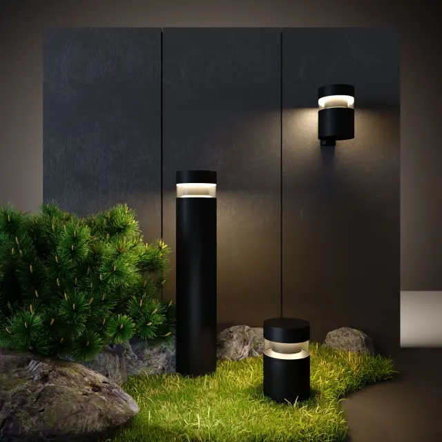Уличный светильник Elektrostandard 1530 TECHNO LED черный/(a052244) TECHNO, ракурс 5