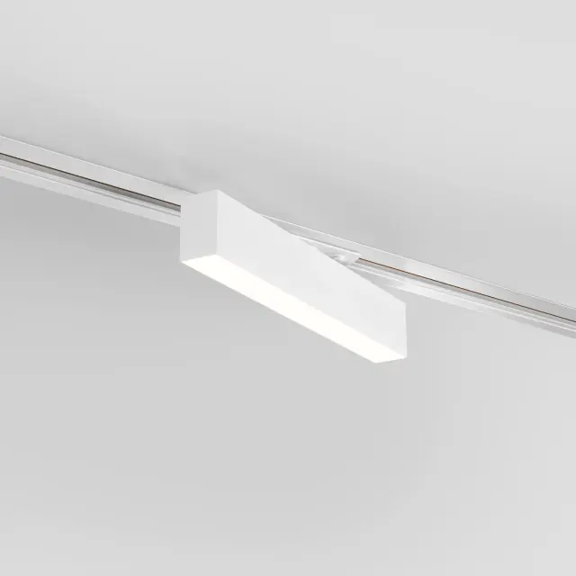 Трековый светодиодный светильник для однофазного шинопровода X-Line 10W 4200K белый матовый X-Line белый матовый 10W 4200K (LTB53) однофазный
