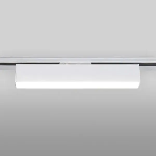 Трековый светодиодный светильник для однофазного шинопровода X-Line 10W 4200K белый матовый X-Line белый матовый 10W 4200K (LTB53) однофазный, ракурс 2