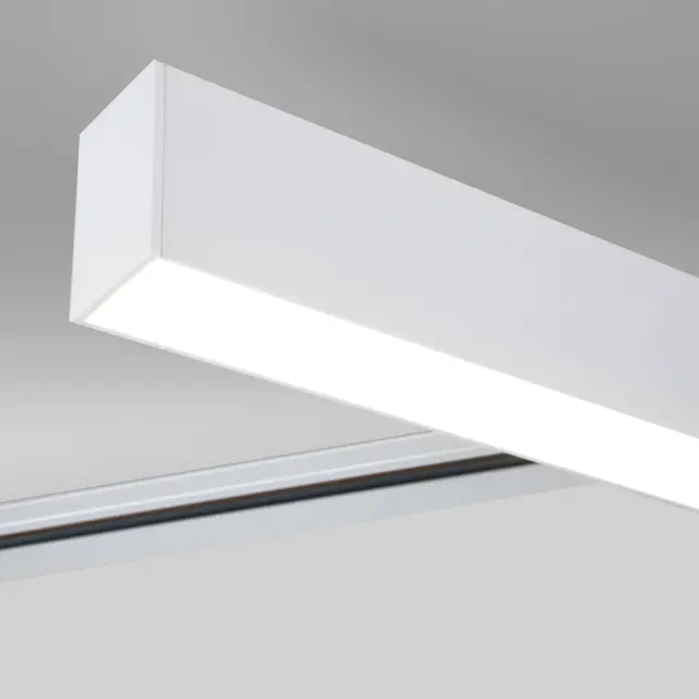 Трековый светодиодный светильник для однофазного шинопровода X-Line 20W 4200K белый матовый X-Line белый матовый 20W 4200K (LTB54) однофазный, ракурс 3
