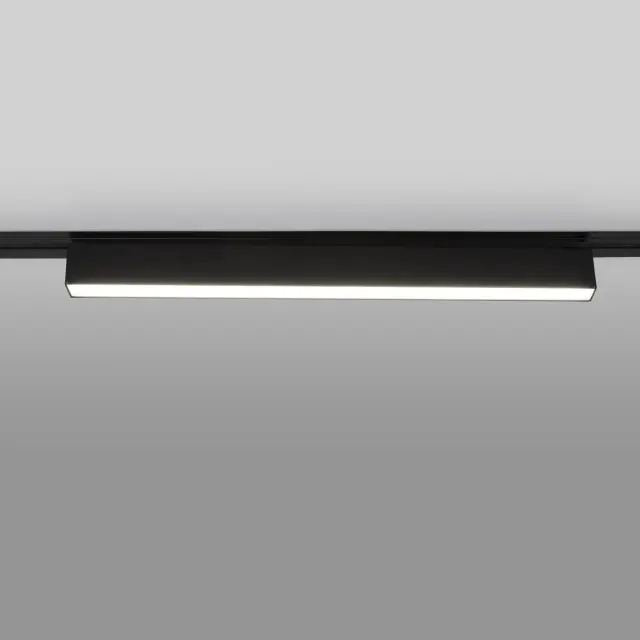 Трековый светодиодный светильник для однофазного шинопровода X-Line 20W 4200K черный матовый X-Line черный матовый 20W 4200K (LTB54) однофазный, ракурс 2