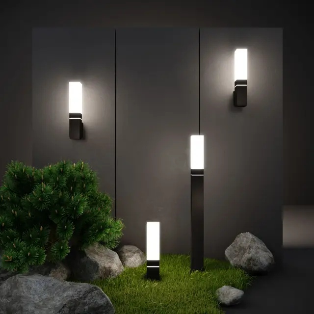 Уличный светильник Elektrostandard 1536 TECHNO LED/(a052858) TECHNO — черный, ракурс 3