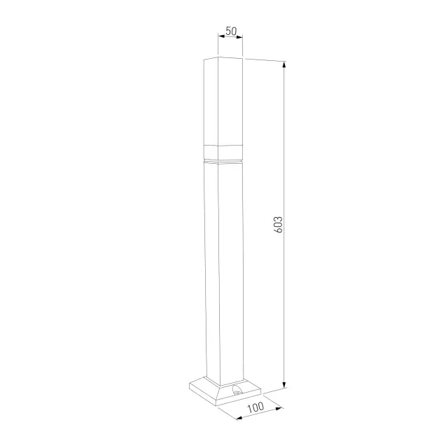Уличный светильник Elektrostandard 1537 TECHNO LED/(a052860) TECHNO — черный, ракурс 5