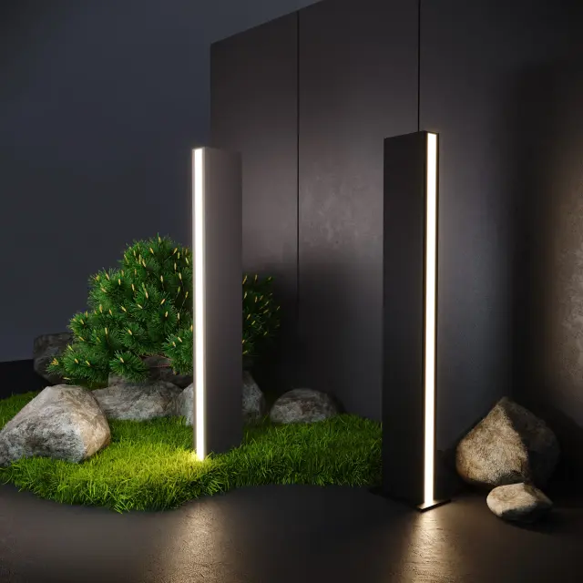 Уличный светильник Elektrostandard 1538 TECHNO LED черный/(a053316) FLAT, ракурс 3