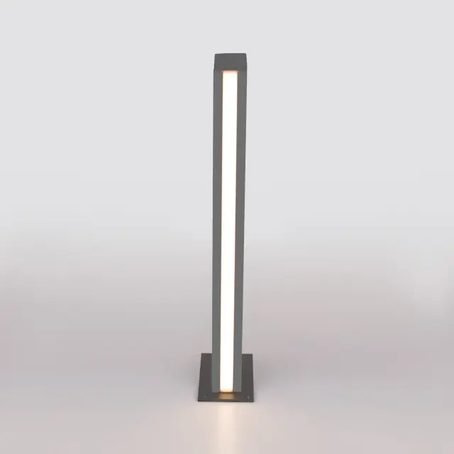 Уличный светильник Elektrostandard 1538 TECHNO LED серый/(a053317) FLAT, ракурс 2