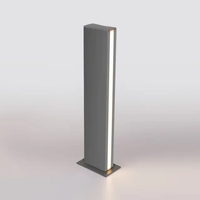 Уличный светильник Elektrostandard 1538 TECHNO LED серый/(a053317) FLAT, ракурс 3