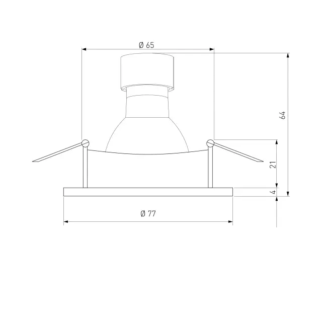 Точечный светильник Elektrostandard 110 MR16 белый/(a053331) DIAL, ракурс 7