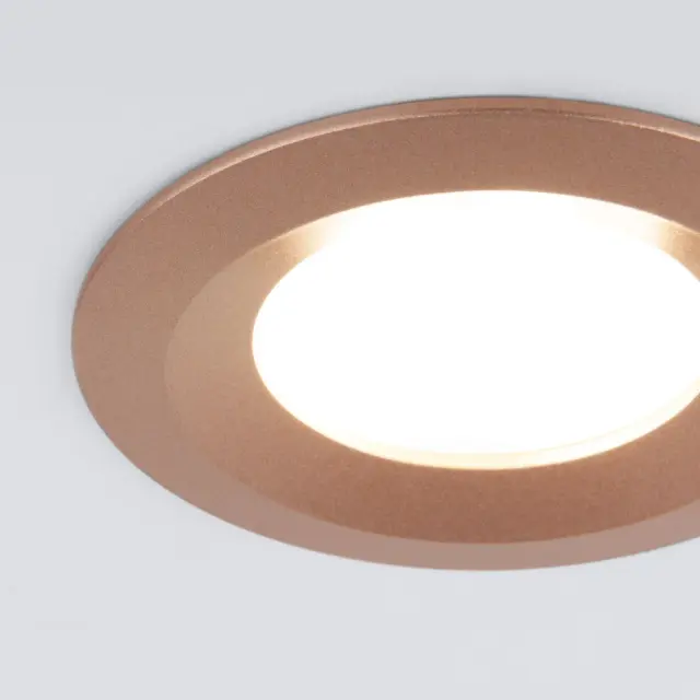 Точечный светильник Elektrostandard 110 MR16 золотой/(a053333) DIAL, ракурс 2