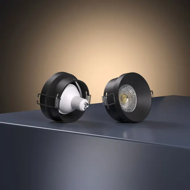 Точечный светильник Elektrostandard 111 MR16 черный/(a053336) DISC, ракурс 4