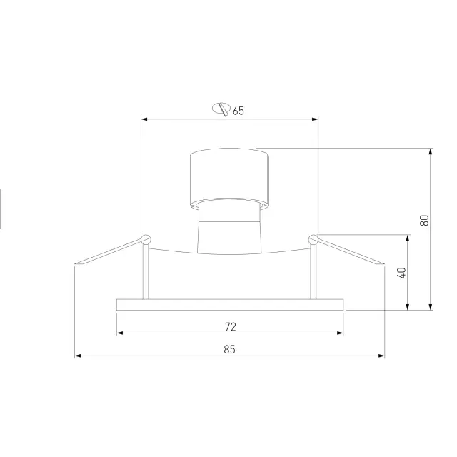 Точечный светильник Elektrostandard 111 MR16 белый/(a053337) DISC, ракурс 6