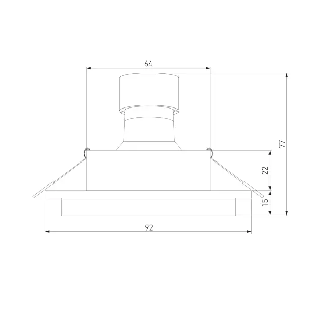 Точечный светильник Elektrostandard 114 MR16 белый/черный/(a053344) SOLAR, ракурс 5