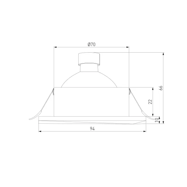 Точечный светильник Elektrostandard 119 MR16 черный/(a053351) MARGIN, ракурс 6