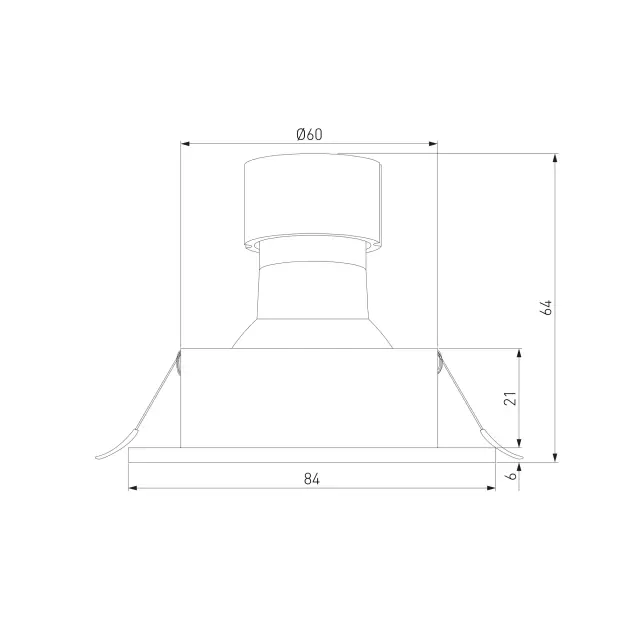 Точечный светильник Elektrostandard 126 MR16 белый матовый/(a053364) FLICKS, ракурс 3